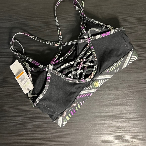 GAIAM Maya Strappy Mesh bra (Claire Print)​ - Picture 2 of 3